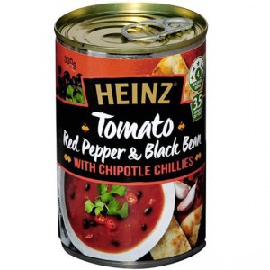 Heinz Soup Tomato Red Pepper Black Bean