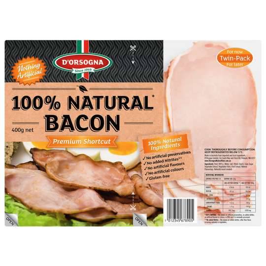D'orsogna 100% Natural Shortcut Bacon Shortcut Bacon