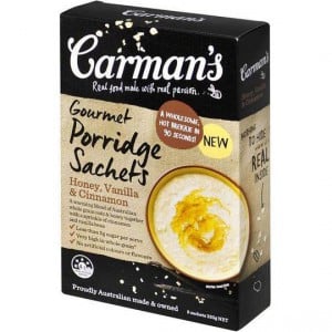 Carmans Honey, Vanilla & Cinnamon Gourmet Porridge Sachets