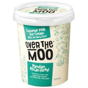 Over The Moo Dairy Free Ice Cream Pandan Pecan Party!