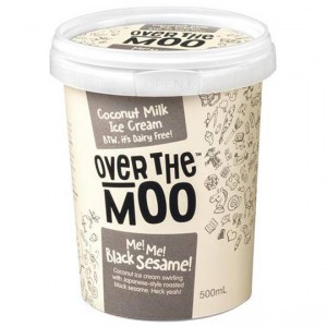 Over The Moo Dairy Free Ice Cream Me! Me! Black Sesame!
