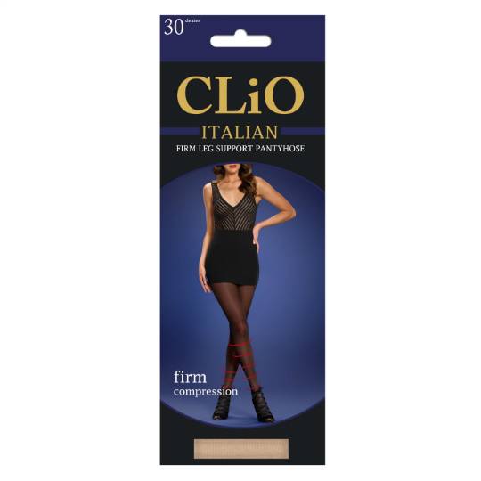 Clio Italian Firm Leg Support Panythose Natural Average