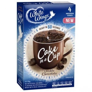 White Wings Cake In A Cup Double Chocolate