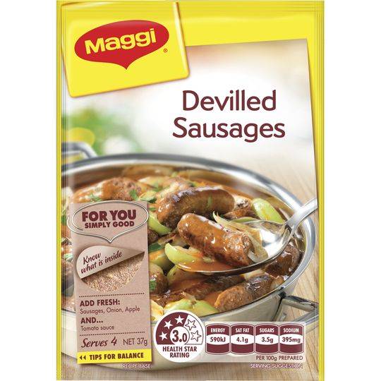 Maggi Devilled Sausages Recipe Base