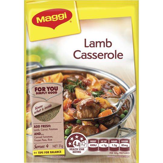 Maggi Lamb Casserole Recipe Base Ratings - Mouths of Mums