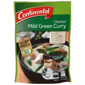 Continental Recipe Base Chicken Mild Green Curry