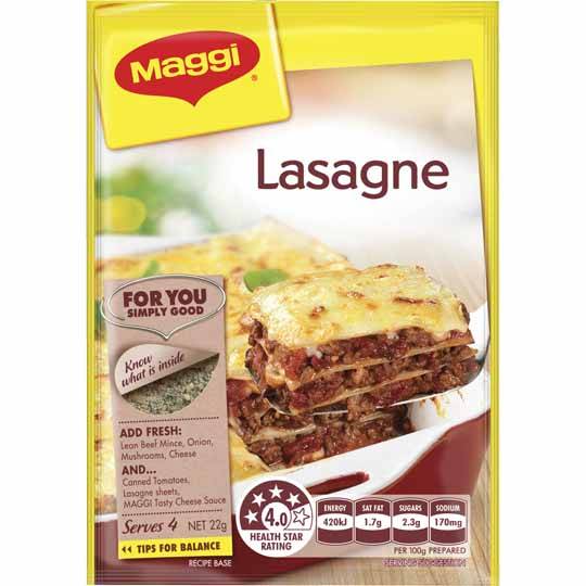 Maggi Lasagne Recipe Base Ratings - Mouths of Mums