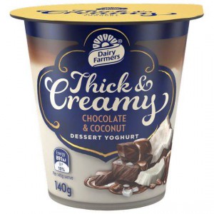 Dairy Farmers Thick & Creamy Yoghurt Choc Coconut