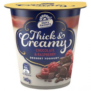 Dairy Farmers Thick & Creamy Yoghurt Choc Raspberry