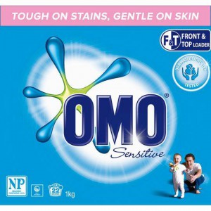 Omo Sensitive Laundry Detergent Washing Powder Front & Top Loader