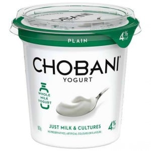 Chobani Greek Yoghurt Plain Whole Milk