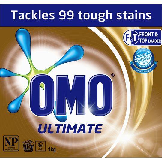 Omo Ultimate Laundry Detergent Washing Powder Front & Top Loader