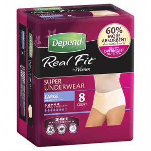Depend Female Underwear Super Large