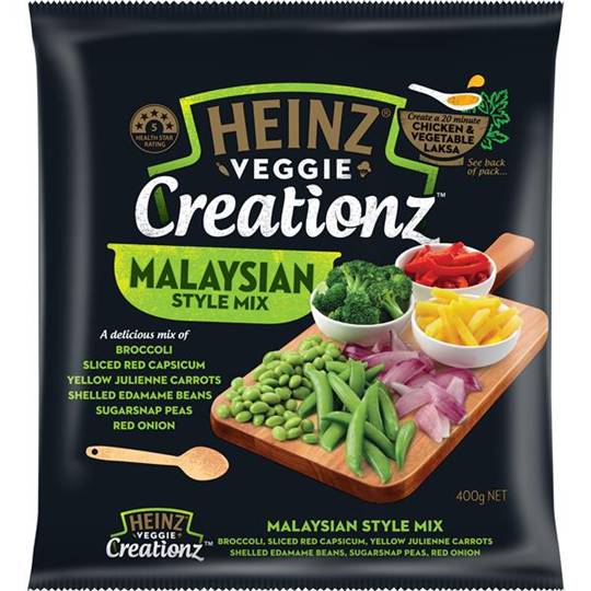 Heinz Creationz Frozen Vegetable Stir Fry Malaysian Style