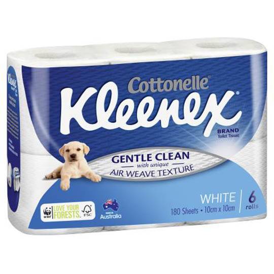 Kleenex Toilet Paper White