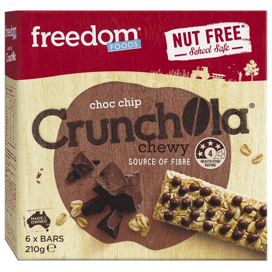 Freedom Crunchola Choc Chip Bars