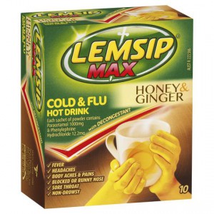 Lemsip Max Cold & Flu Drink Decongestant Honey And Ginger