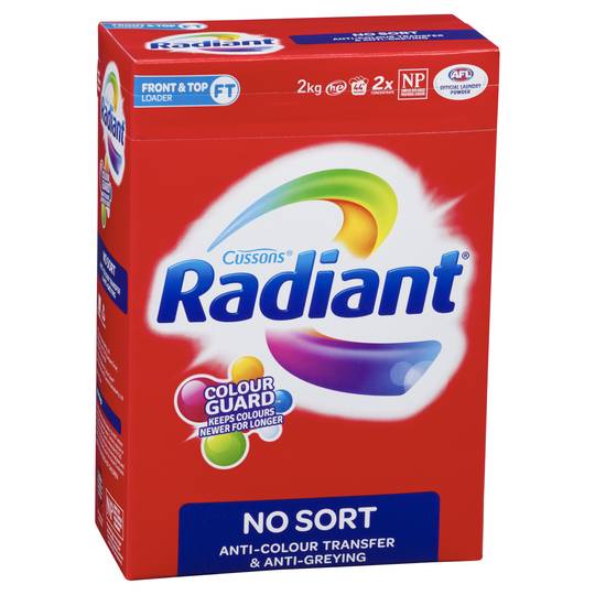 Radiant No Sort Laundry Powder Front & Top Loader
