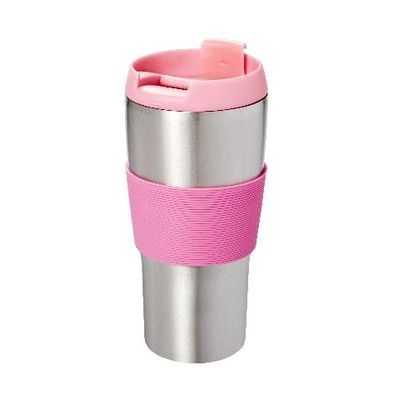 Travel Mug Stainless Steel Pink