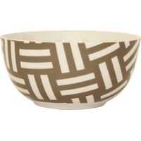 Home Essentials Dinnerware Small Taupe Weave Bowl
