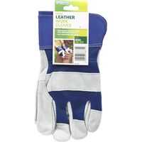 Brunnings Men's Garden Gloves Leather Work One Size