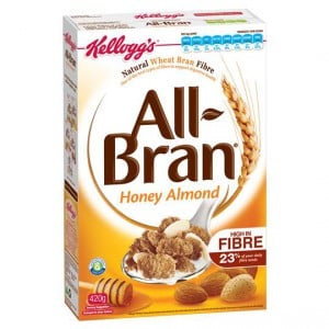 Kellogg's All Bran Honey Almond Wheat Flakes