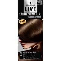 Scharzkopf Live Salon Hair Colour 4.0 Medium Brown