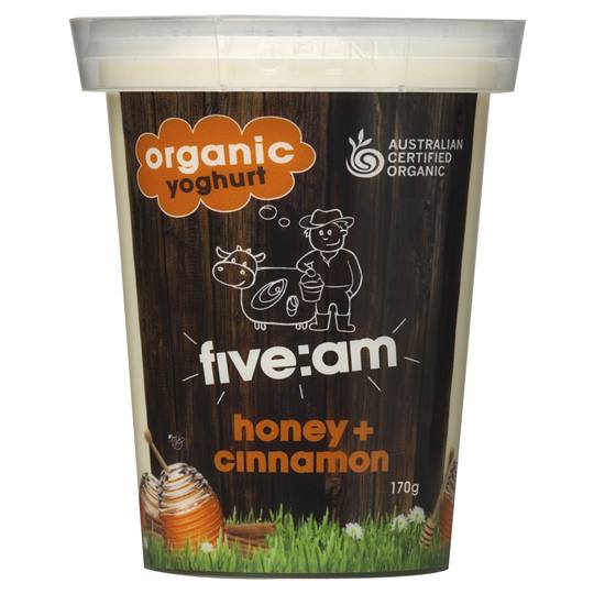 Five:am Organic Honey & Cinnamon Yoghurt