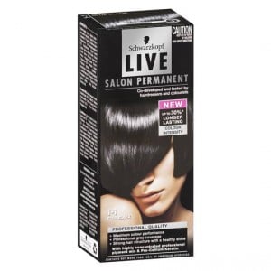 Scharzkopf Live Salon Hair Colour 1.1 Blue Black