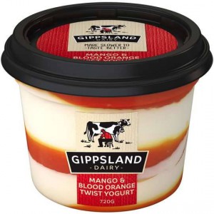 Gippsland Dairy Twist Mango & Blood Orange Yoghurt