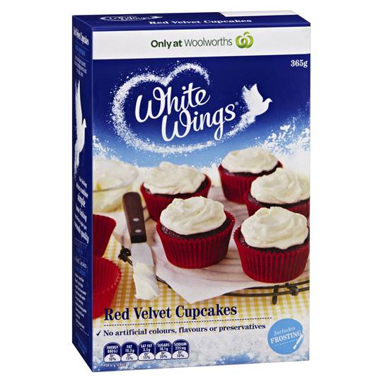 White Wings Cupcake Mix Red Velvet