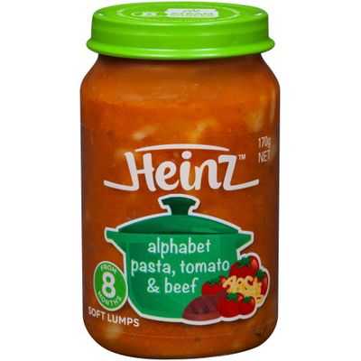 Heinz Food 8 Months Alphabet Pasta Tomato & Beef