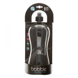 Bobble Water Filter Bottle Black 1l