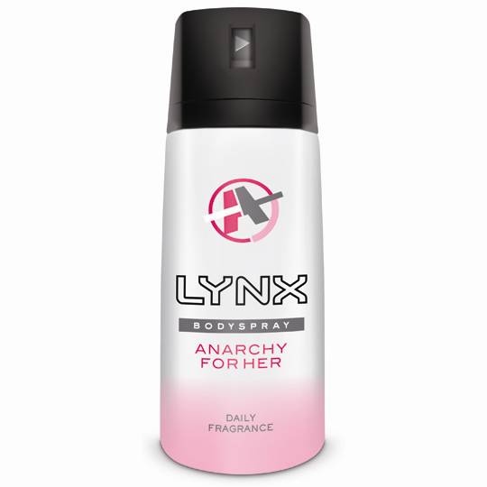 Lynx Women Body Spray Aerosol Deodorant Anarchy For Her