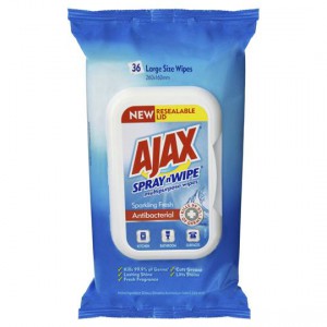 Ajax Spray N Wipe Multipurpose Wipes Sparkling Fresh