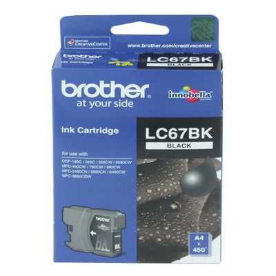 Brother Printer Ink Lc67bk Black