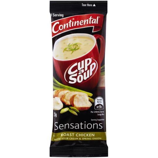 Continental Sensations Roast Chicken Soup With Sour Cream & Spring Onion