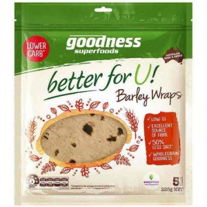Goodness Superfoods Wraps Wholegrain Barley