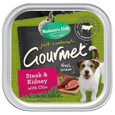 Nature's Gift Adult Dog Food Steak & Kidney With Chia