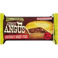 Sargents Aussie Angus Pies Chunky Beef