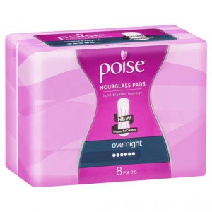 Poise Hourglass Pads Overnight