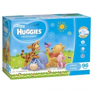 Huggies Ultra Dry Nappies Infant Boy 4-8kg Jumbo Box