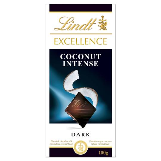Lindt Excellence Dark Chocolate Coconut Intense