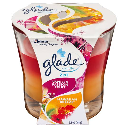 Glade 2 In 1 Candle Vanilla Passionfruit Hawaiian