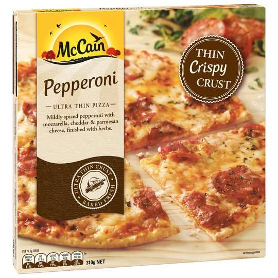 Mccain Ultra Thin Crust Pepperoni Pizza