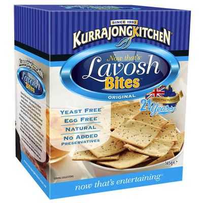 Kurrajong Kitchen Lavosh Mini Toast Bites Original