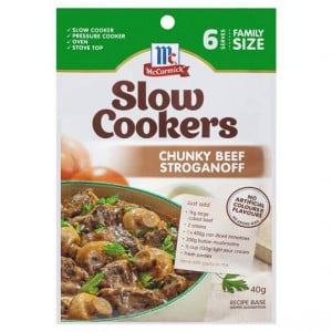 Mccormick Slow Cookers Chunky Beef Stroganoff