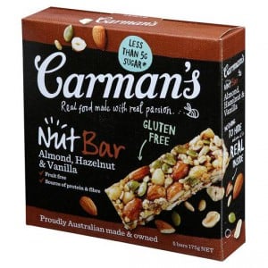 Carman's Almond, Hazelnut Vanilla Nut Bars