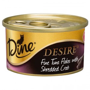 Dine Desire Adult Cat Food Tuna With Shredded Crab 11+