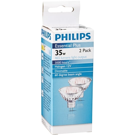 Philips Halogen 12v Downlight 35w 60degree 2pk